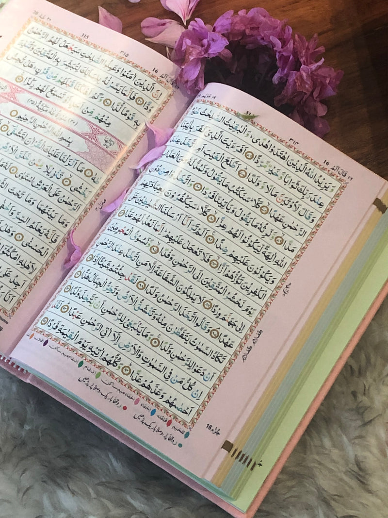 The Holy Quran (15 line)Tajweed Quran (Indo-Pak) | Pink