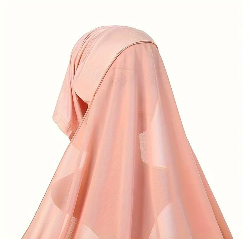 Chiffon instant hijab with undercap