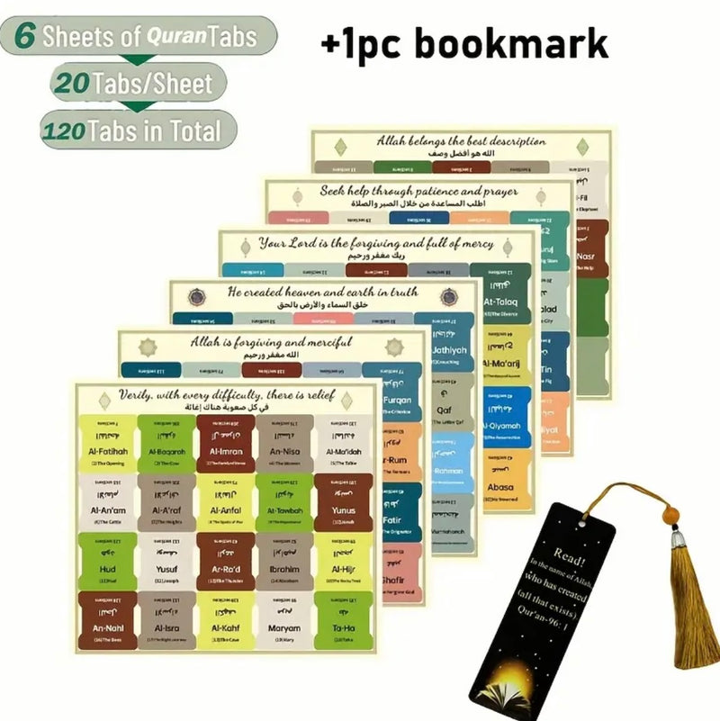 Quran Index Tabs (Self Adhesive)