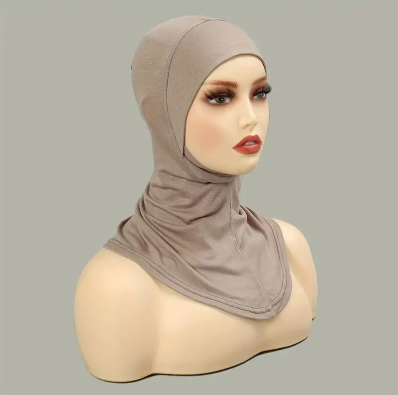 Elastic beanie hijab