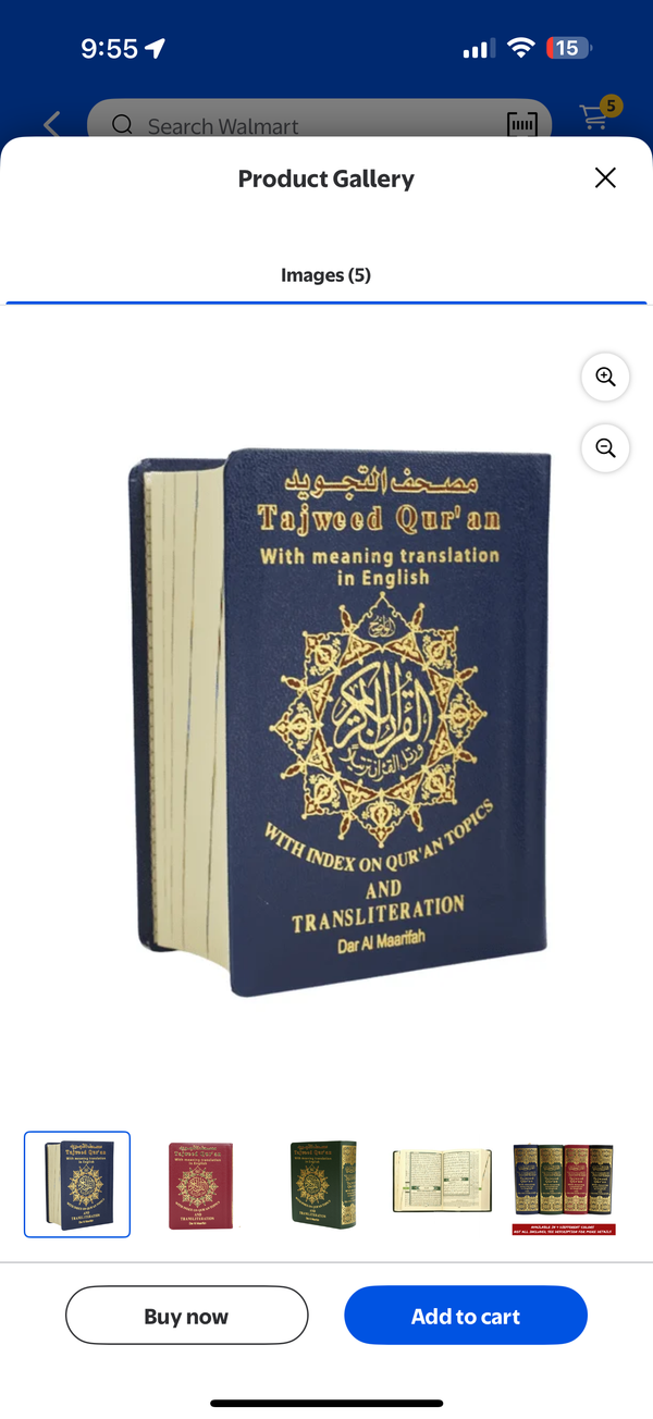 Tajweed Pocket Size Quran With Translation & Transliteration (Arabic & English)