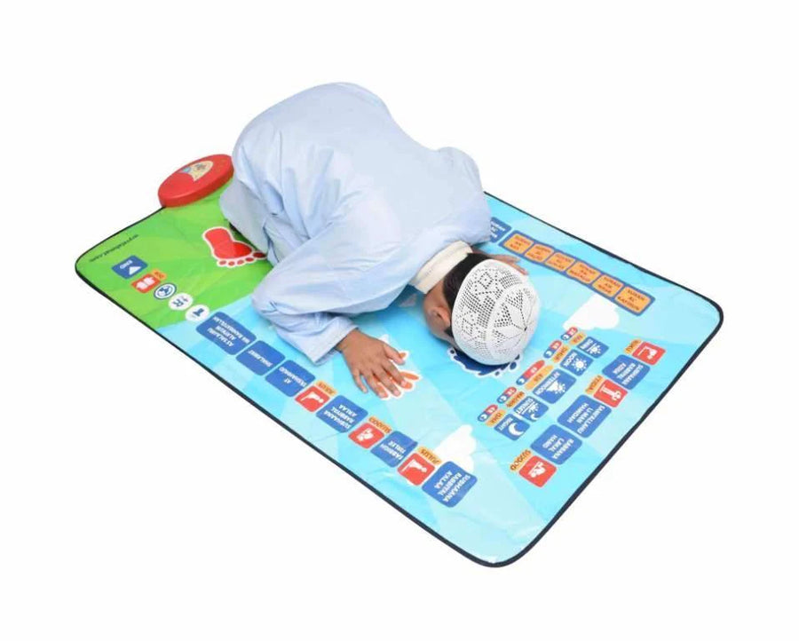 Salah Salat popular - Mat Kid Prayer Mat Rugs Islamic for Kids Educational, Encourage children and enable them to learn Salah quicker