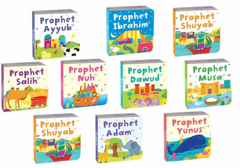 Quran Stories Book Tower (Set Of 10 Chunky Board Books)