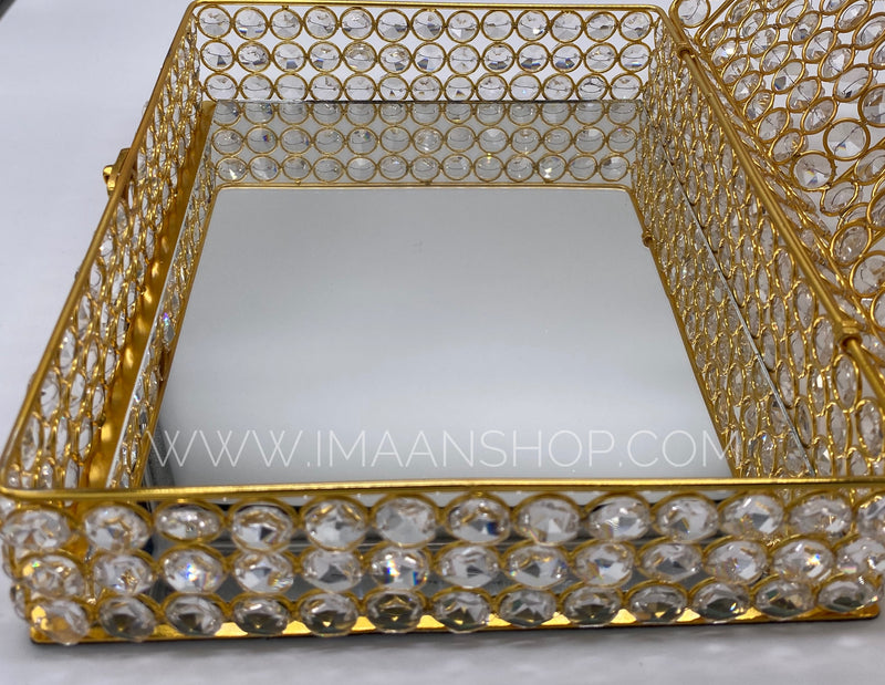 STUNNING Rihaal and Storage with Mirror Base - Includes Gift Box