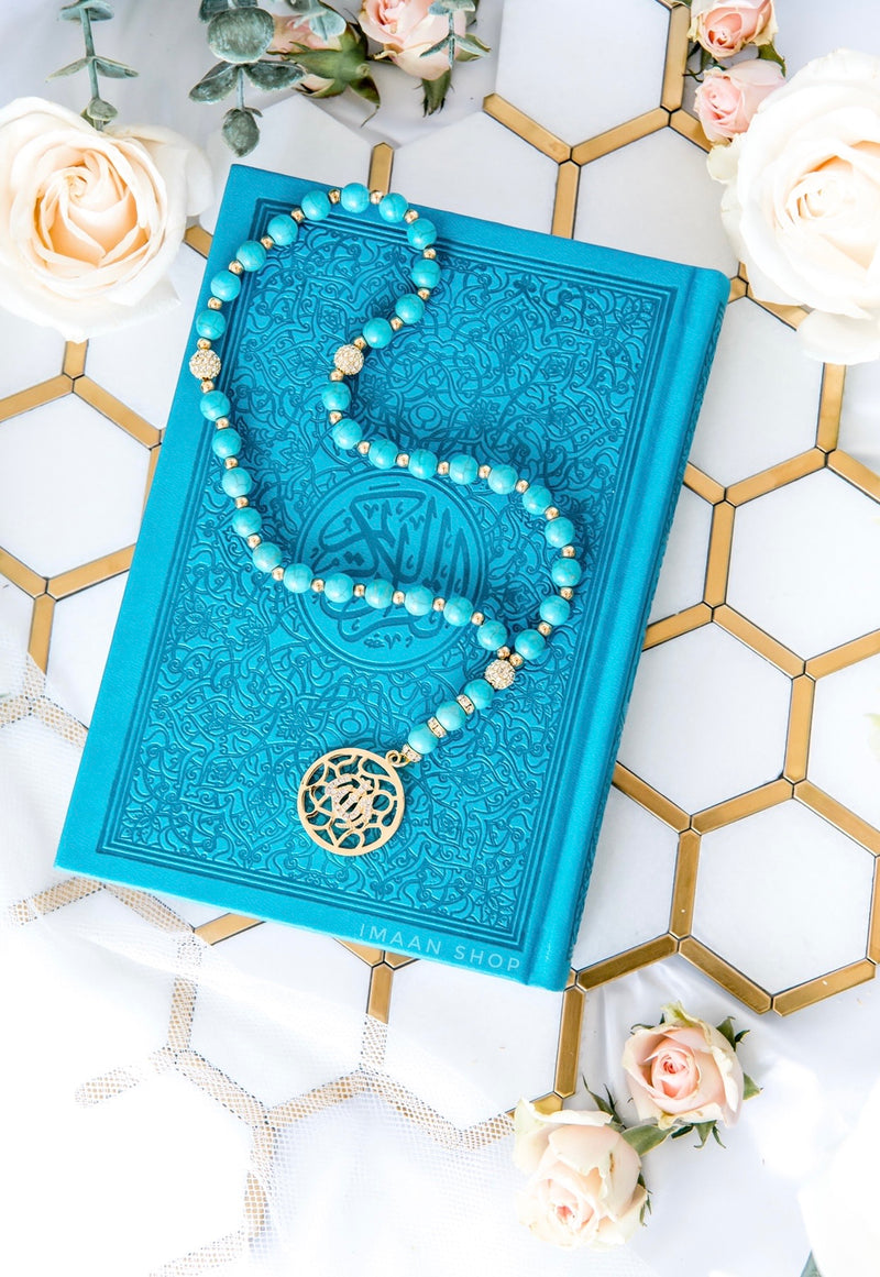 Bundle # 1 | Medium Arabic Quran + Matching Tasbih | 33 Beads
